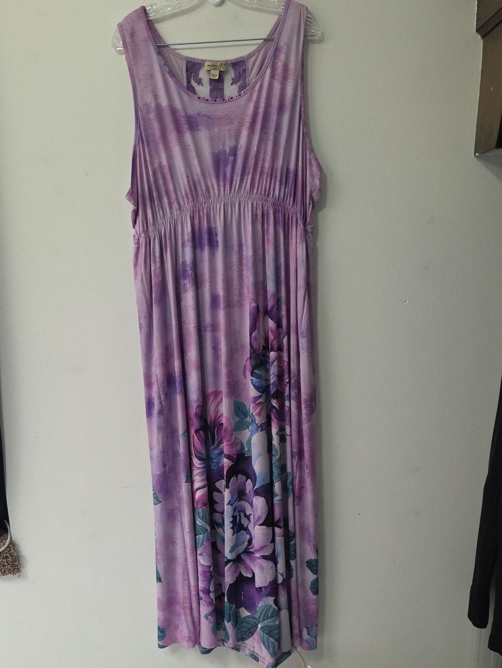 ONE WORLD Lavender Embellished Sleeveless Top
